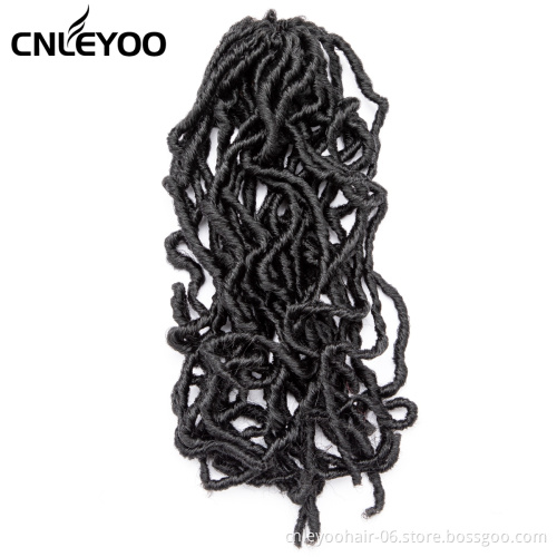 Factory Seller New Faux Locs Crochet Hair For women 10 inch 14 inch 18 inch 24 inch Nu Lock Crochet Braids For Girls